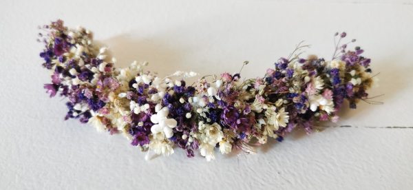 Tocado de paniculata morado y blanco - Imagen 5