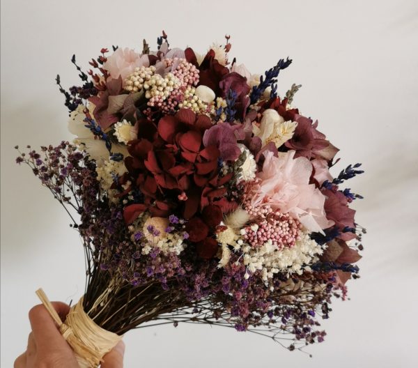 Ramo granate y lavanda - Imagen 4