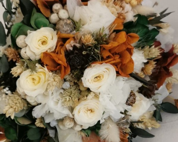 Ramo blanco, verde y naranja - Imagen 7