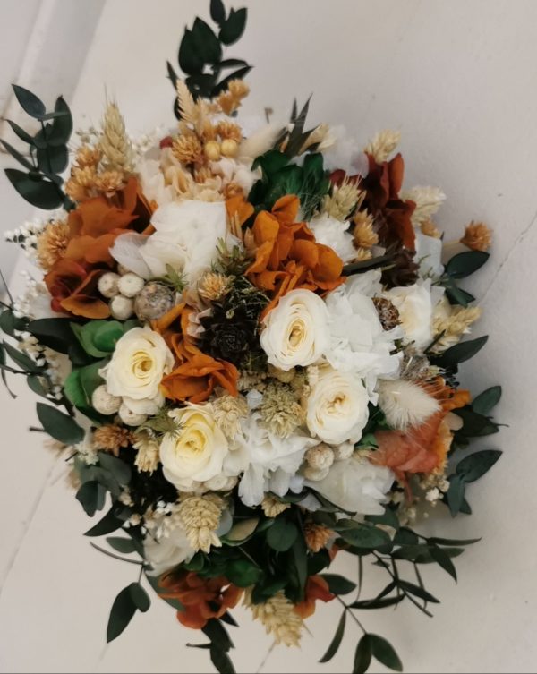 Ramo blanco, verde y naranja - Imagen 6
