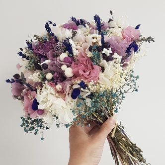 Ramo lila con lavanda
