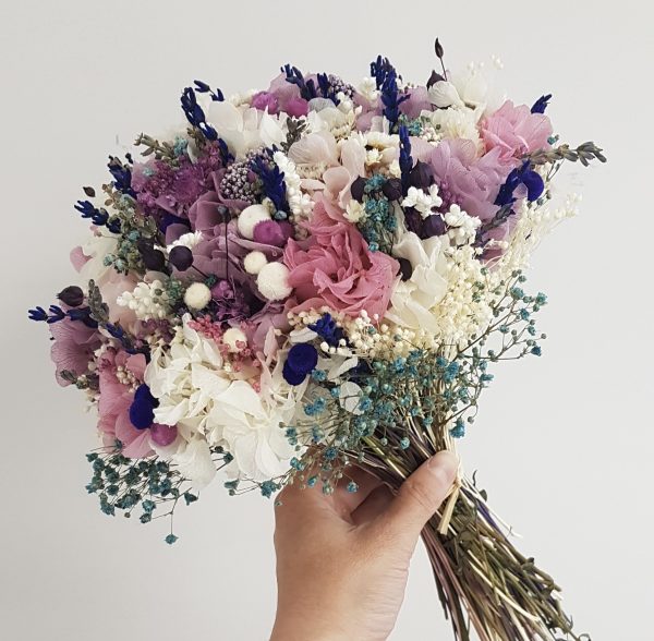 Ramo lila con lavanda