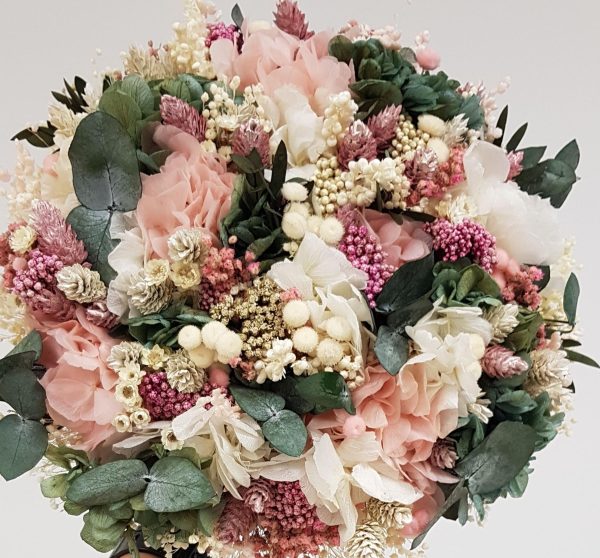 Ramo rosa, blanco y verde - Imagen 6